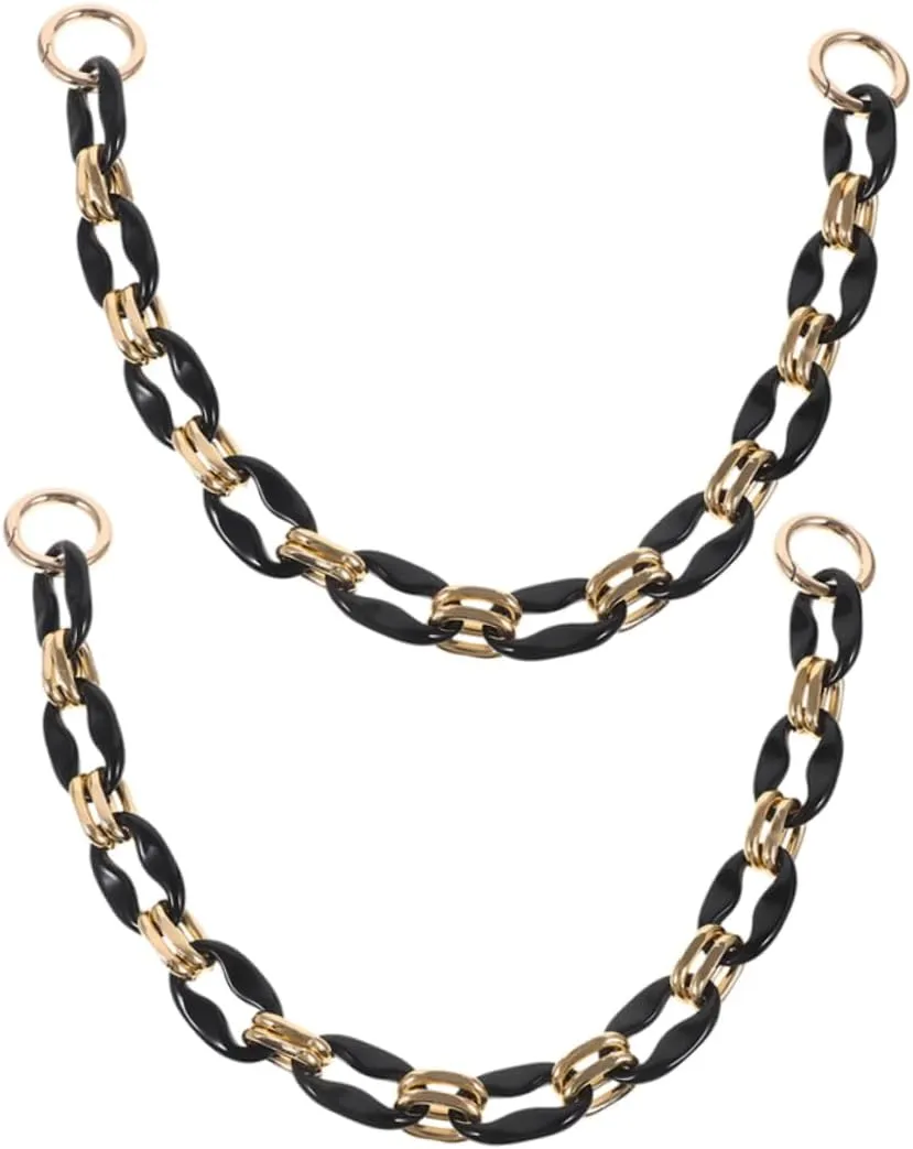 DIYEAH Vintage Bag Chain Accessory Set Beaded Bag Charm Replacement Shoulder Strap Chain for Purse
