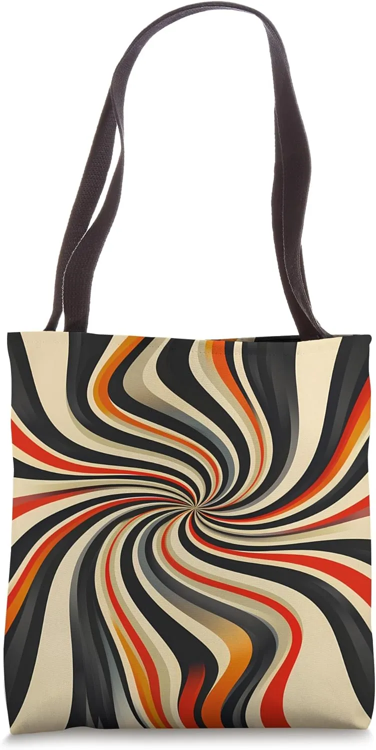Dizzy Abstract Retro Design Tote Bag