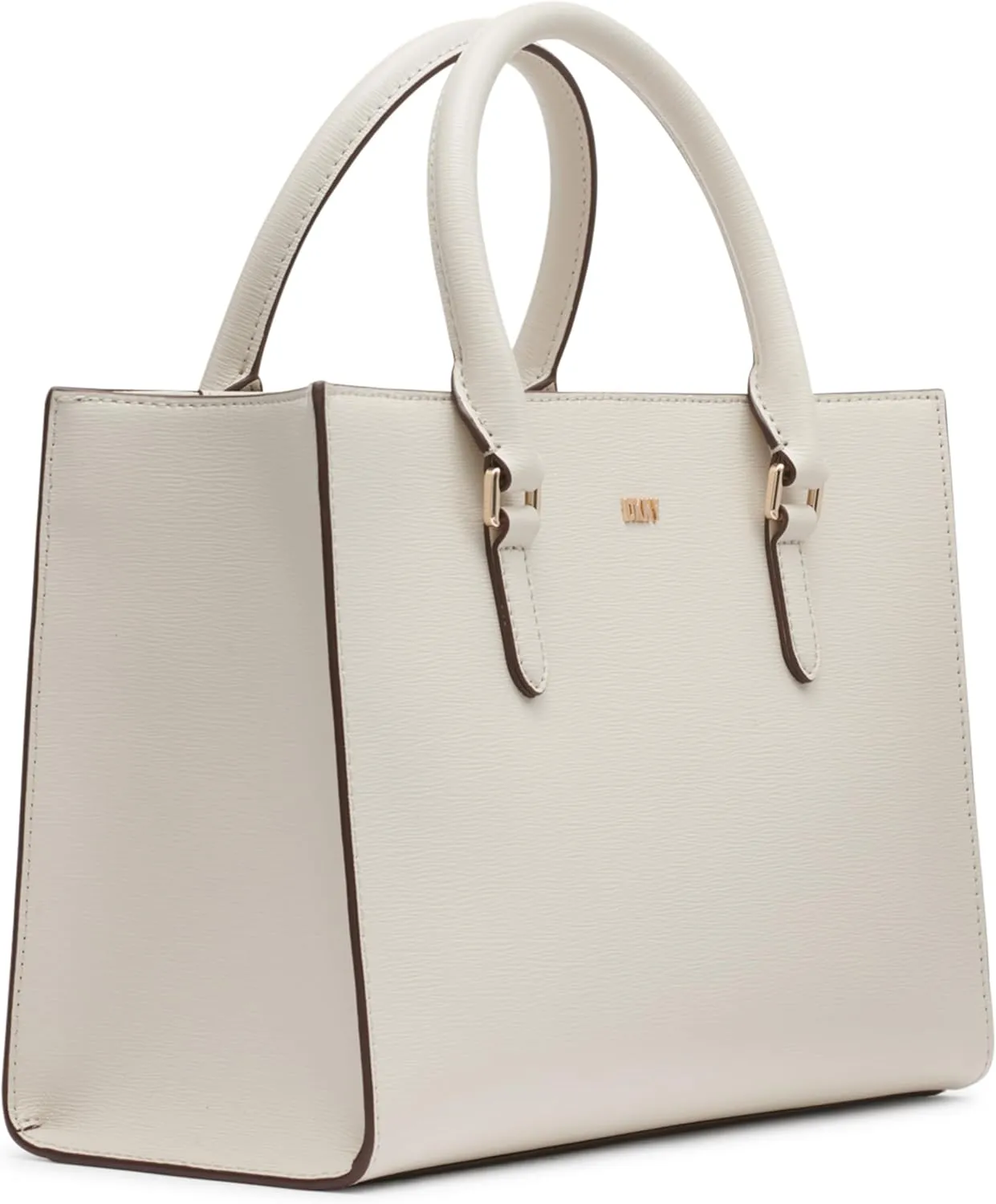 DKNY womens Perri Satchel With Logo Charm