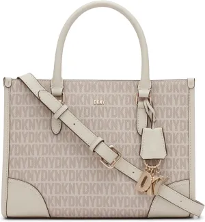 DKNY womens Perri Satchel With Logo Charm