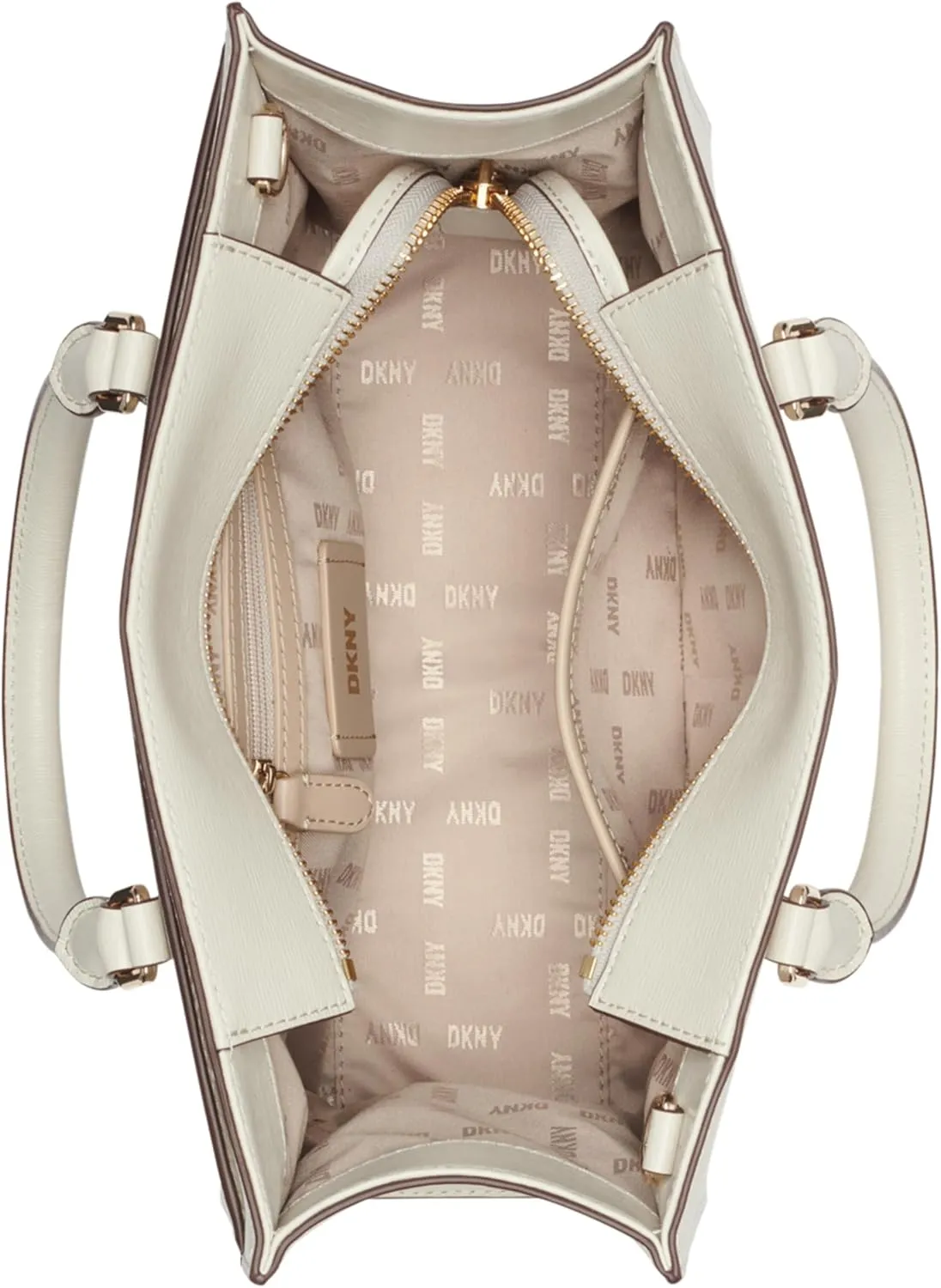 DKNY womens Perri Satchel With Logo Charm