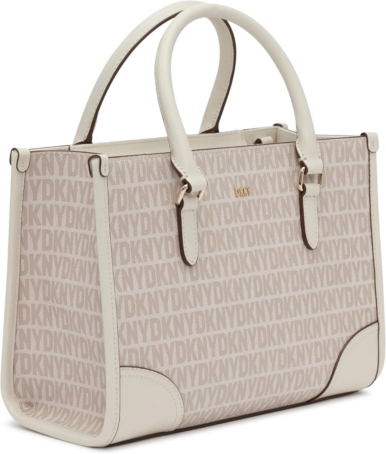 DKNY womens Perri Satchel With Logo Charm