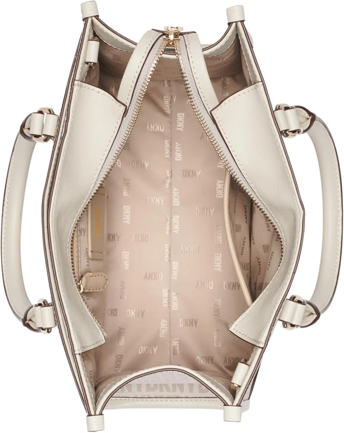DKNY womens Perri Satchel With Logo Charm