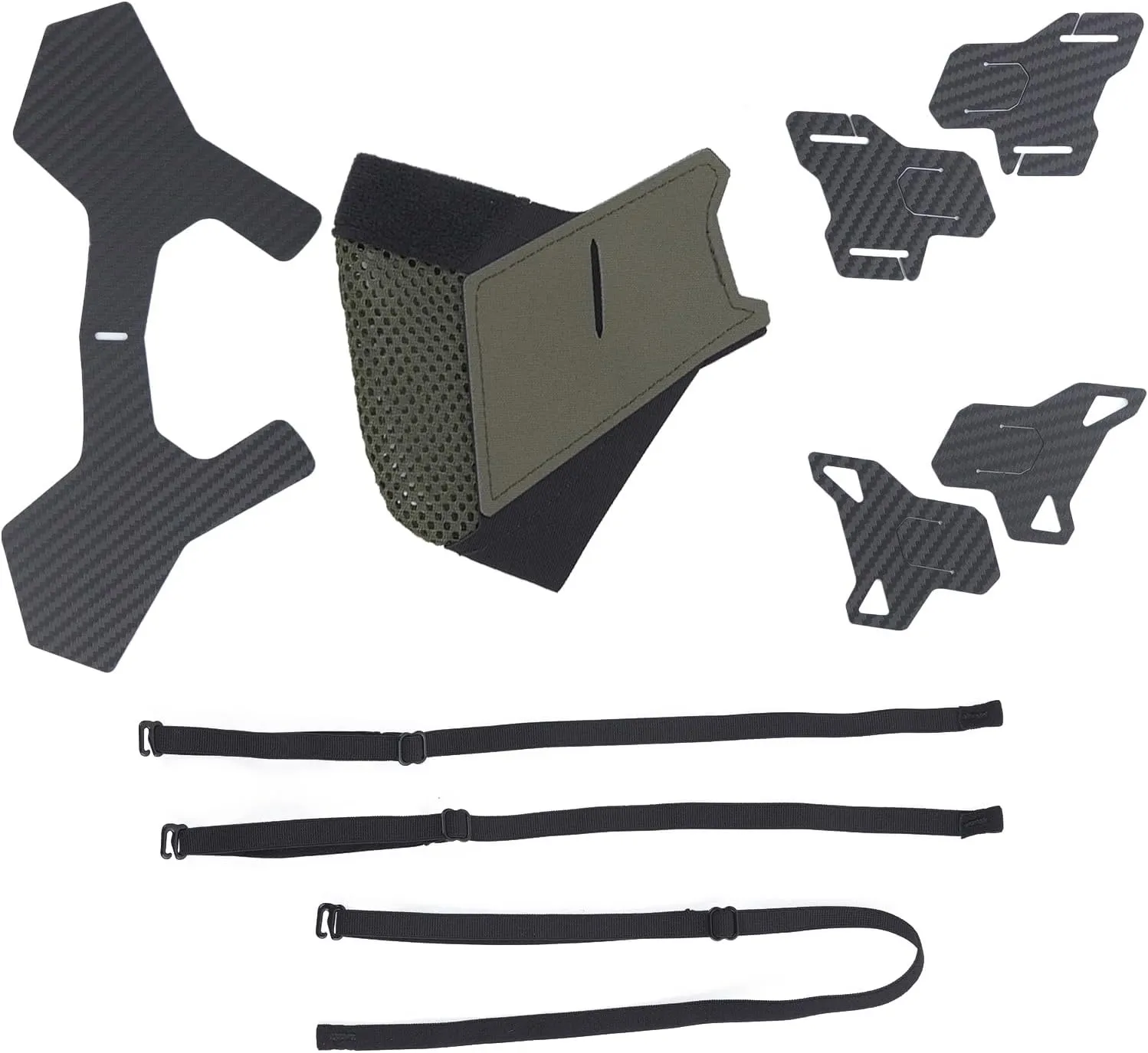 DMGEAR Airsoft Mesh Mask,Half Face Mask,Comfortable Adjustable Breathable,Tactical Lower Face Protective Mask for Outdoor