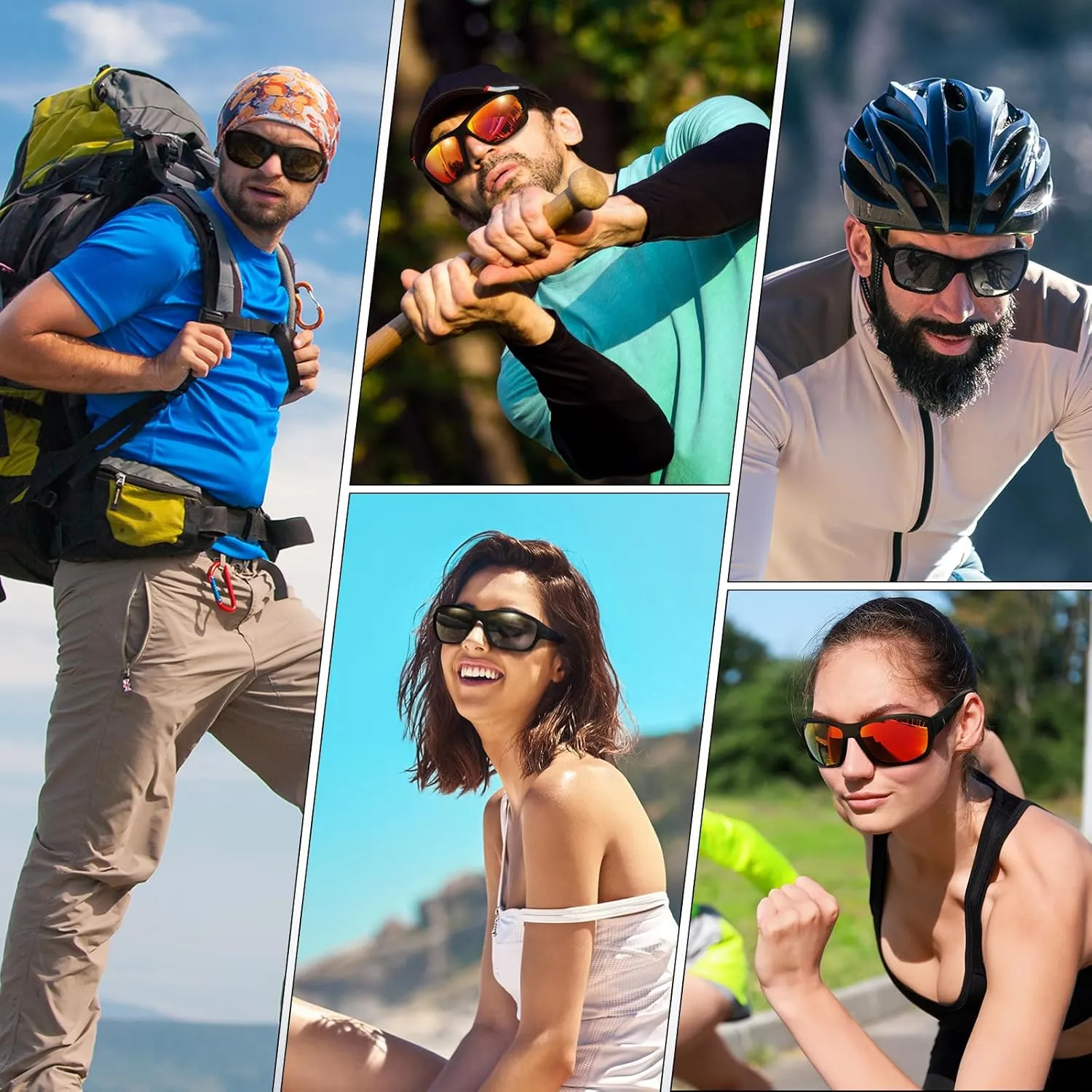Dollger Polarized Sport Sunglasses for Men,100% UV Protection Running Goggles for Women Baseball Cycling Golf Fishing