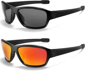 Dollger Polarized Sport Sunglasses for Men,100% UV Protection Running Goggles for Women Baseball Cycling Golf Fishing