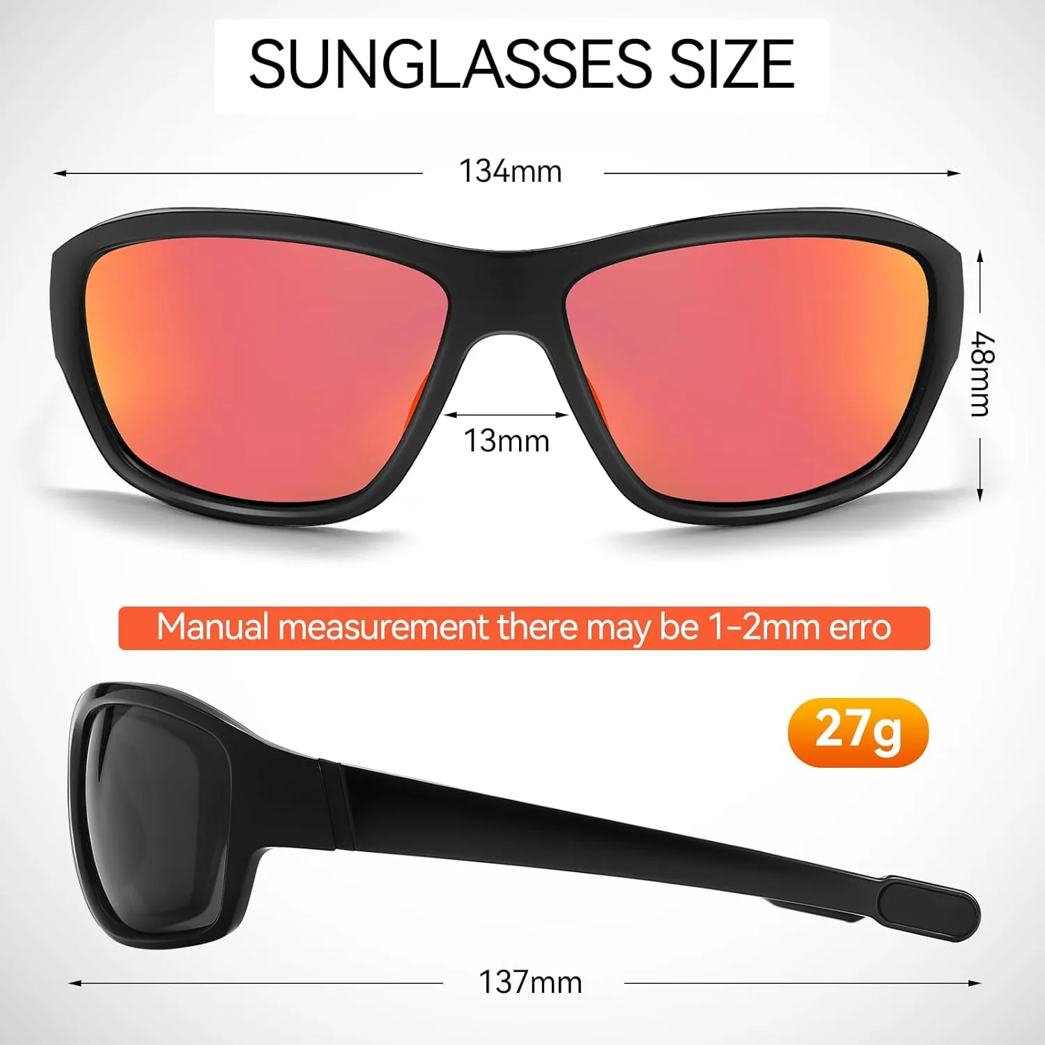 Dollger Polarized Sport Sunglasses for Men,100% UV Protection Running Goggles for Women Baseball Cycling Golf Fishing
