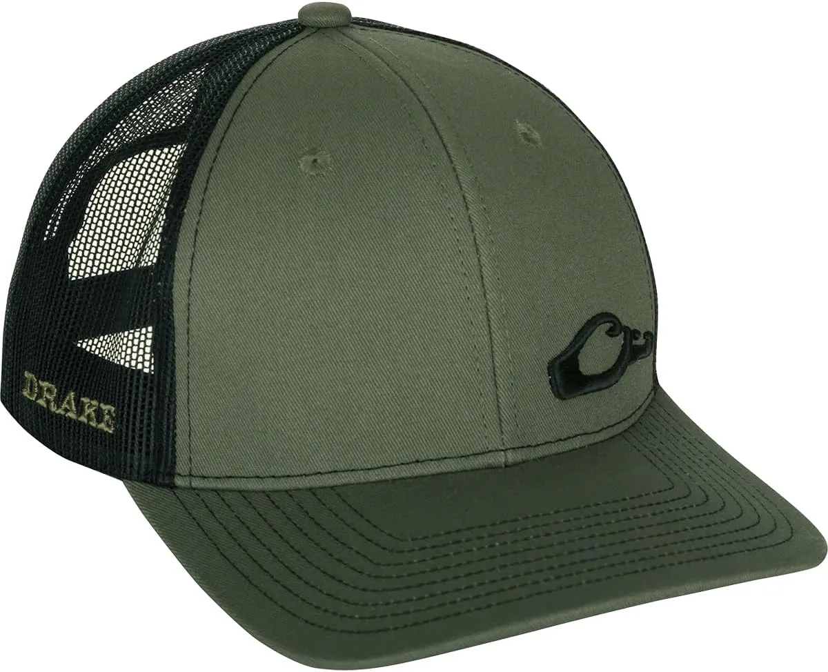 Drake Waterfowl Enid Mesh Back Cap - 6-Panel Construction Blend Cap with Structured Front Panels & Adjustable Snapback
