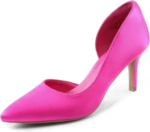 DREAM PAIRS Women's Dress High Heels Pumps Closed Pointed Toe Stiletto D'Orsay Shoes for Wedding Party