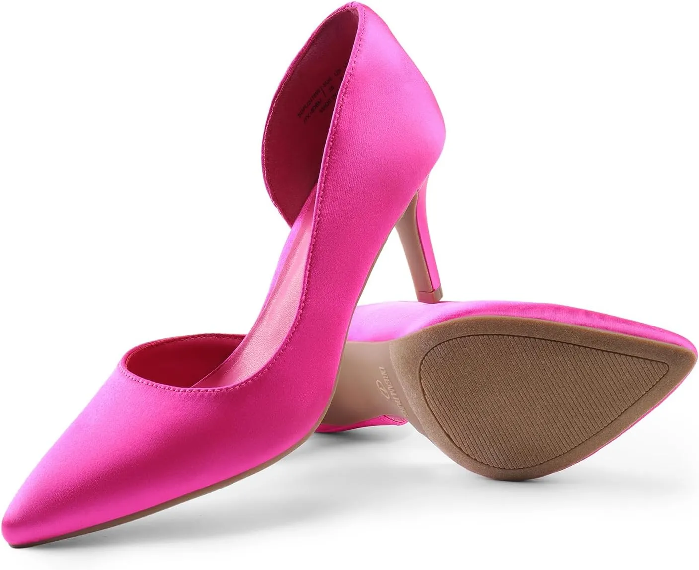 DREAM PAIRS Women's Dress High Heels Pumps Closed Pointed Toe Stiletto D'Orsay Shoes for Wedding Party