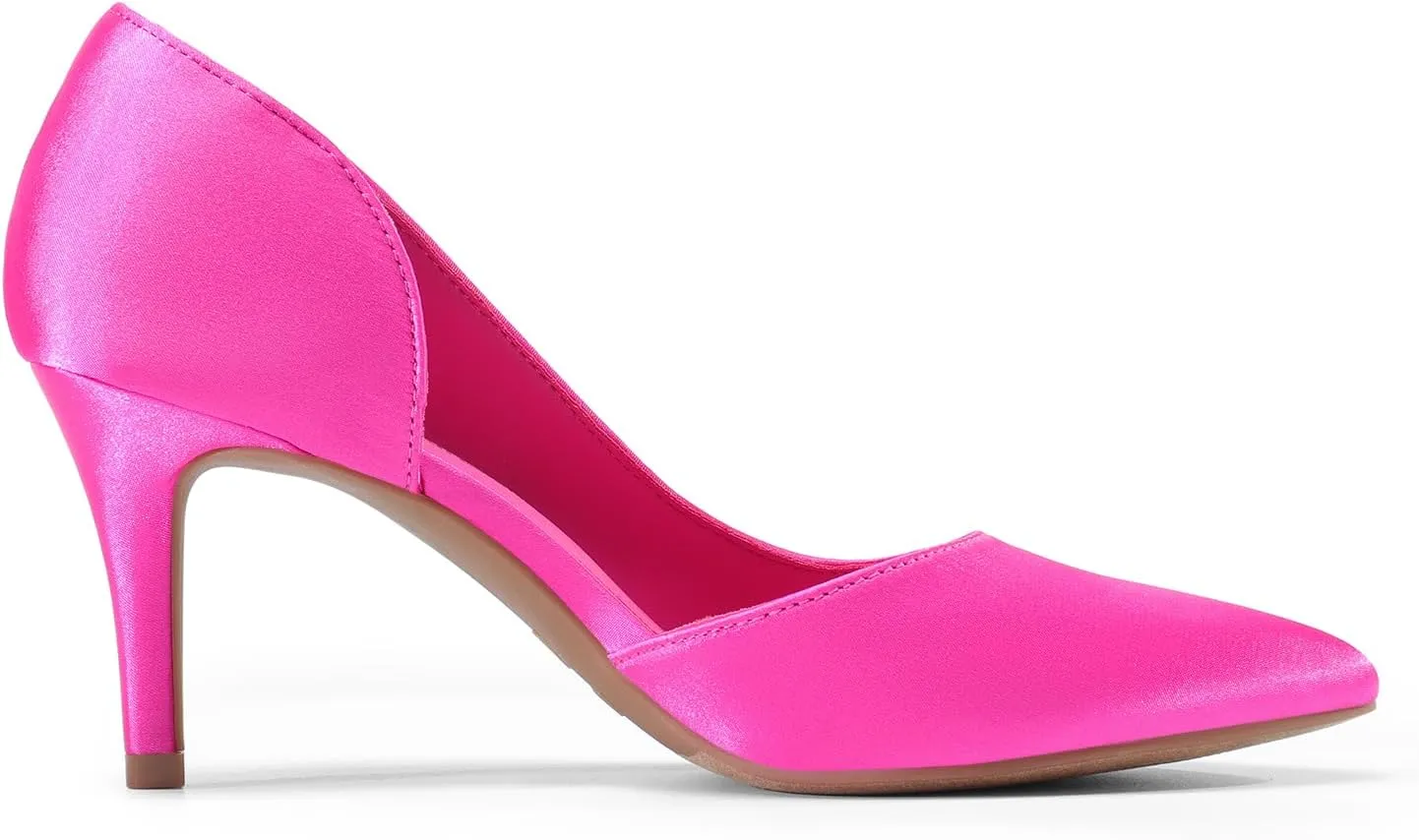 DREAM PAIRS Women's Dress High Heels Pumps Closed Pointed Toe Stiletto D'Orsay Shoes for Wedding Party