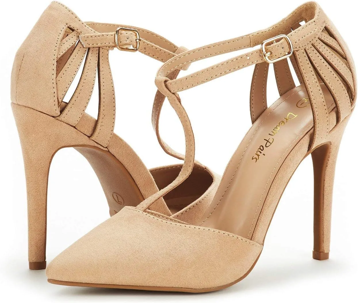 DREAM PAIRS Women's Oppointed-Mary Pump Shoe