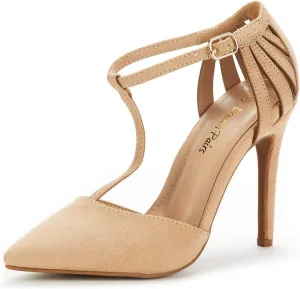 DREAM PAIRS Women's Oppointed-Mary Pump Shoe