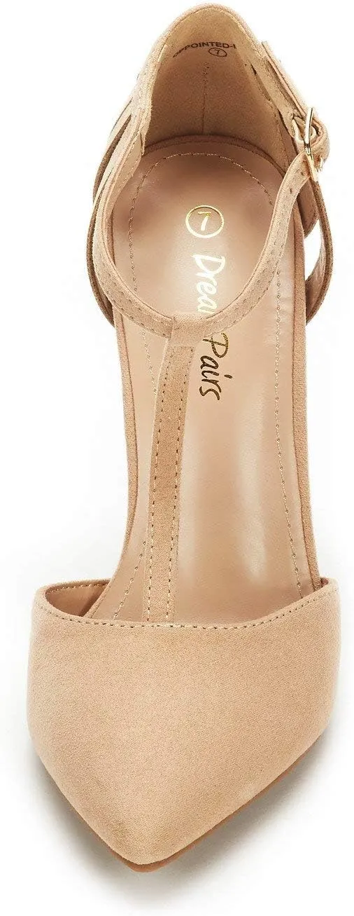 DREAM PAIRS Women's Oppointed-Mary Pump Shoe