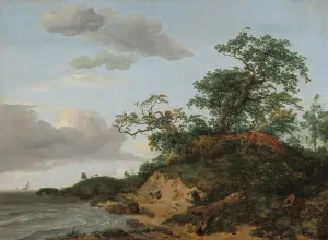 DTVWHQOHR Famous Painting Wall Art Prints Portrait Painting Dunes by Jacob Van Ruisdael Vintage Canvas Prints for Home Decor 60x90cm