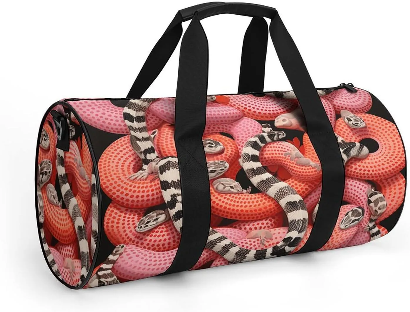 Duffel Bag for Men Women Gym Bag A Bunch of Crazy Snakes Travel Duffel Bag Waterproof Overnight Bag for Sports Workout