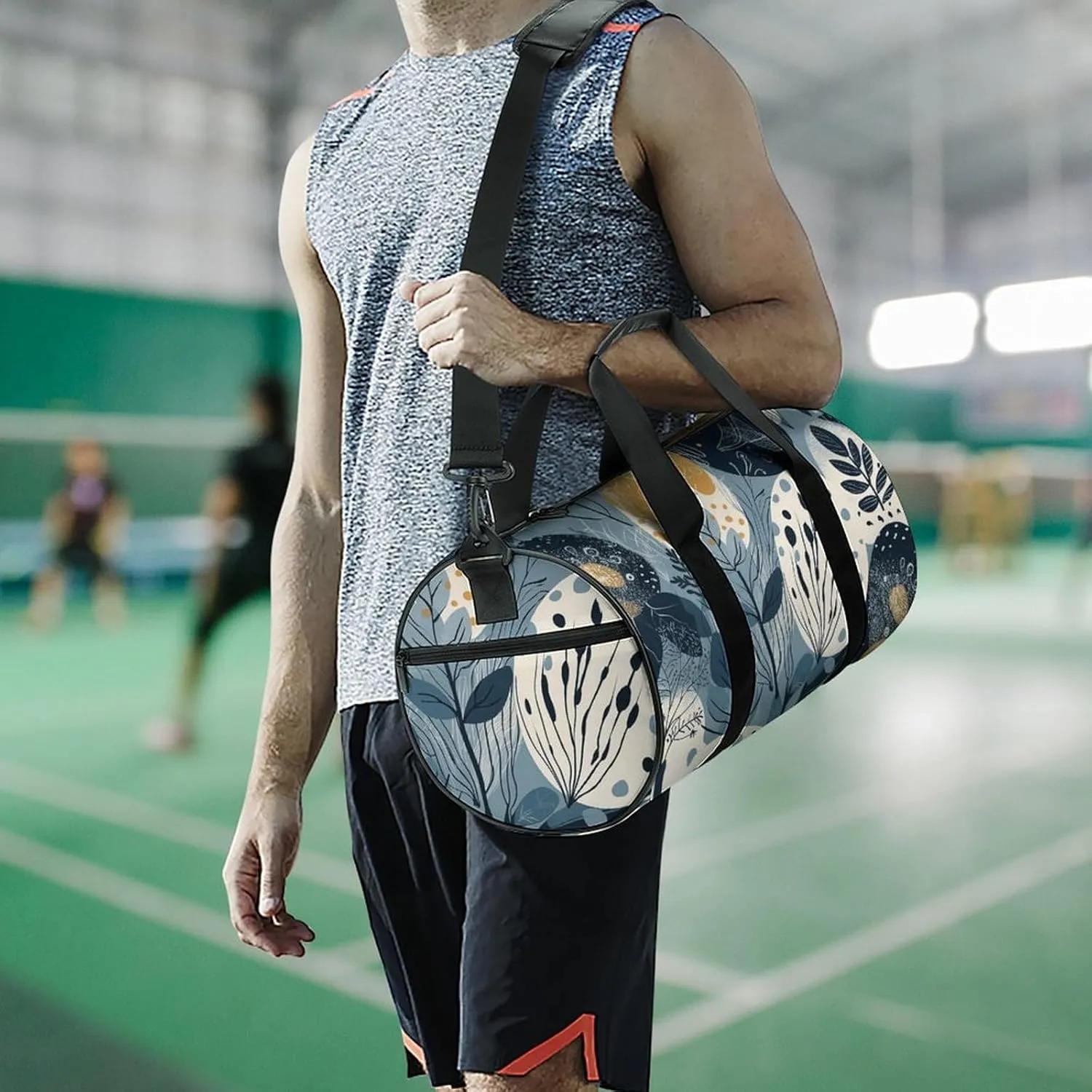 Duffel Bag for Men Women Gym Bag Egg Shape Travel Duffel Bag Waterproof Overnight Bag for Sports Workout