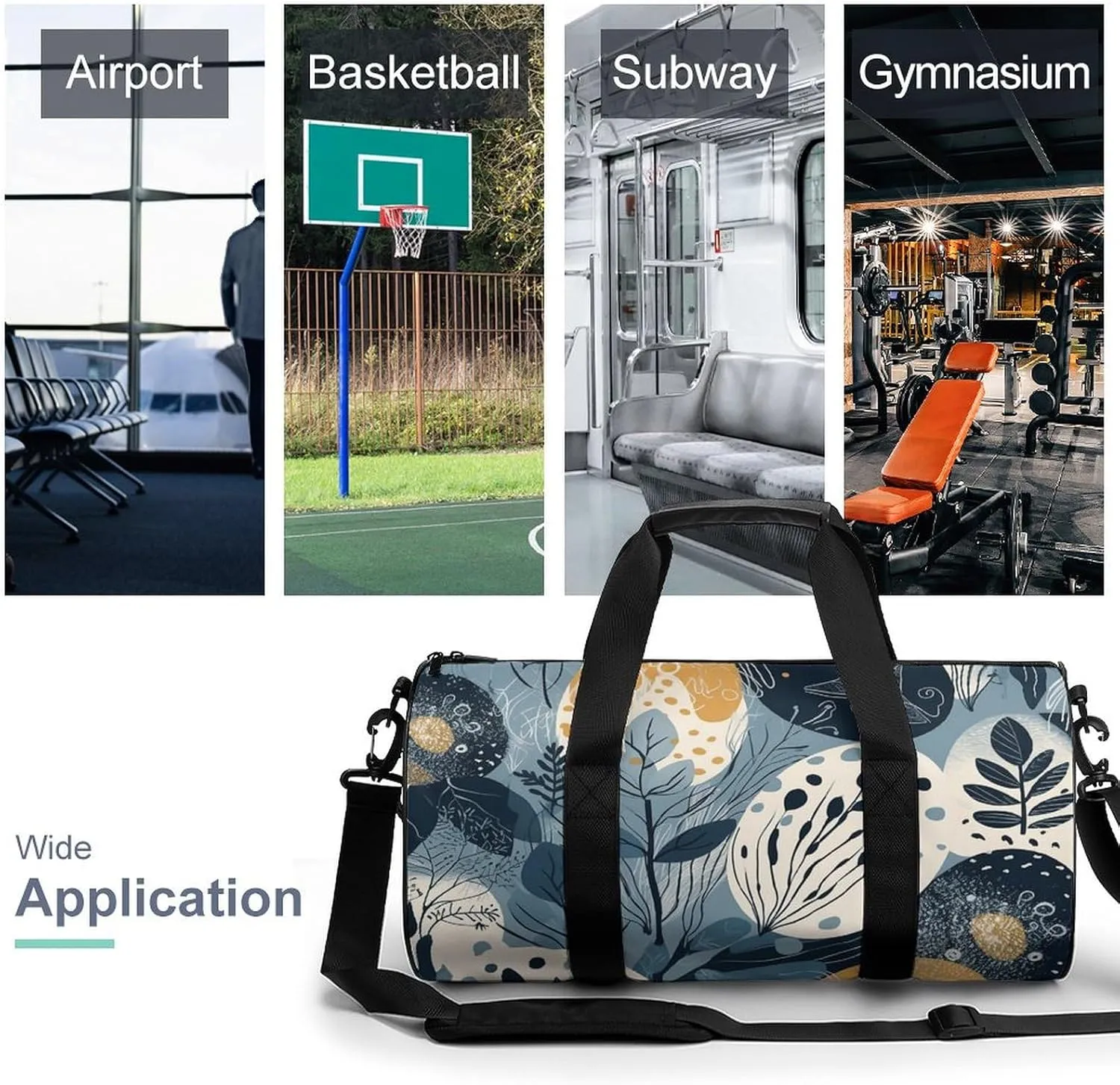 Duffel Bag for Men Women Gym Bag Egg Shape Travel Duffel Bag Waterproof Overnight Bag for Sports Workout