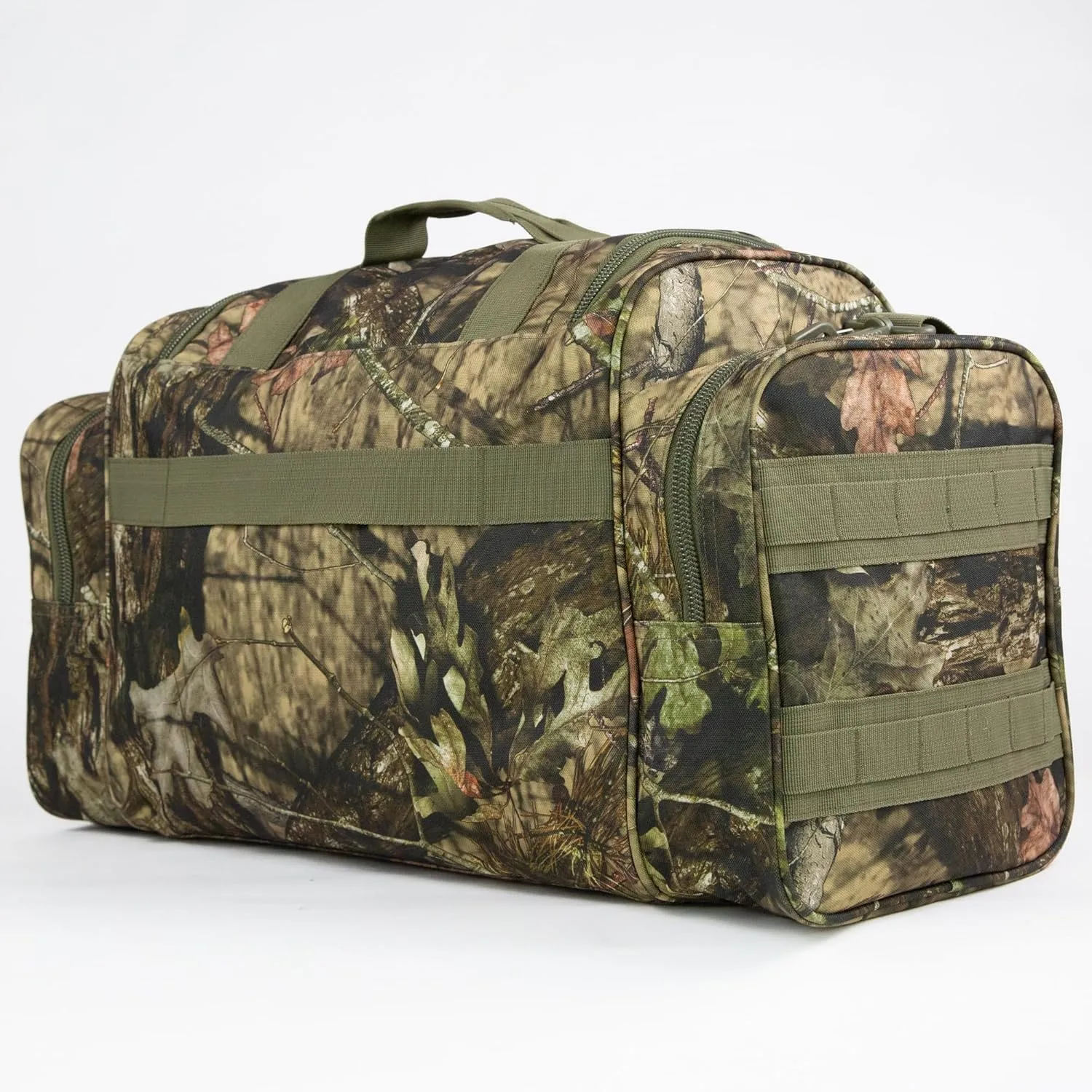 Duffel Bag – Heavy Duty Tactical Gym Bag for Men, Splashwater-Proof Weekender Travel Bag for Basketball, Football, Soccer, Hiking, and Hunting (Forest Tree Camo)