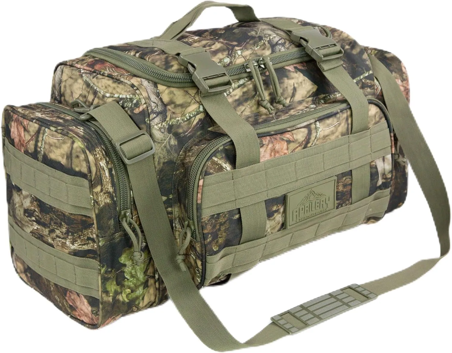 Duffel Bag – Heavy Duty Tactical Gym Bag for Men, Splashwater-Proof Weekender Travel Bag for Basketball, Football, Soccer, Hiking, and Hunting (Forest Tree Camo)