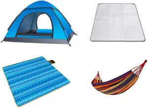 Easy to Assemble Tent Outdoor Warm Camping Family Thick Winter Waterproof Oxford Cloth Rainproof Large Folding Camping Portable Tent 3-4 People
