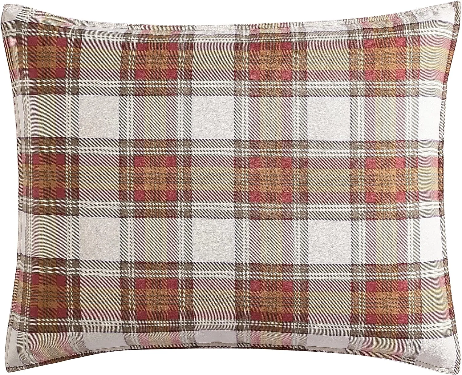 Eddie Bauer - Comforter Set, Reversible Alt Down Bedding with Matching Shams, Breathable Home Decor for All Seasons (Edgewood Red/Beige, Queen)