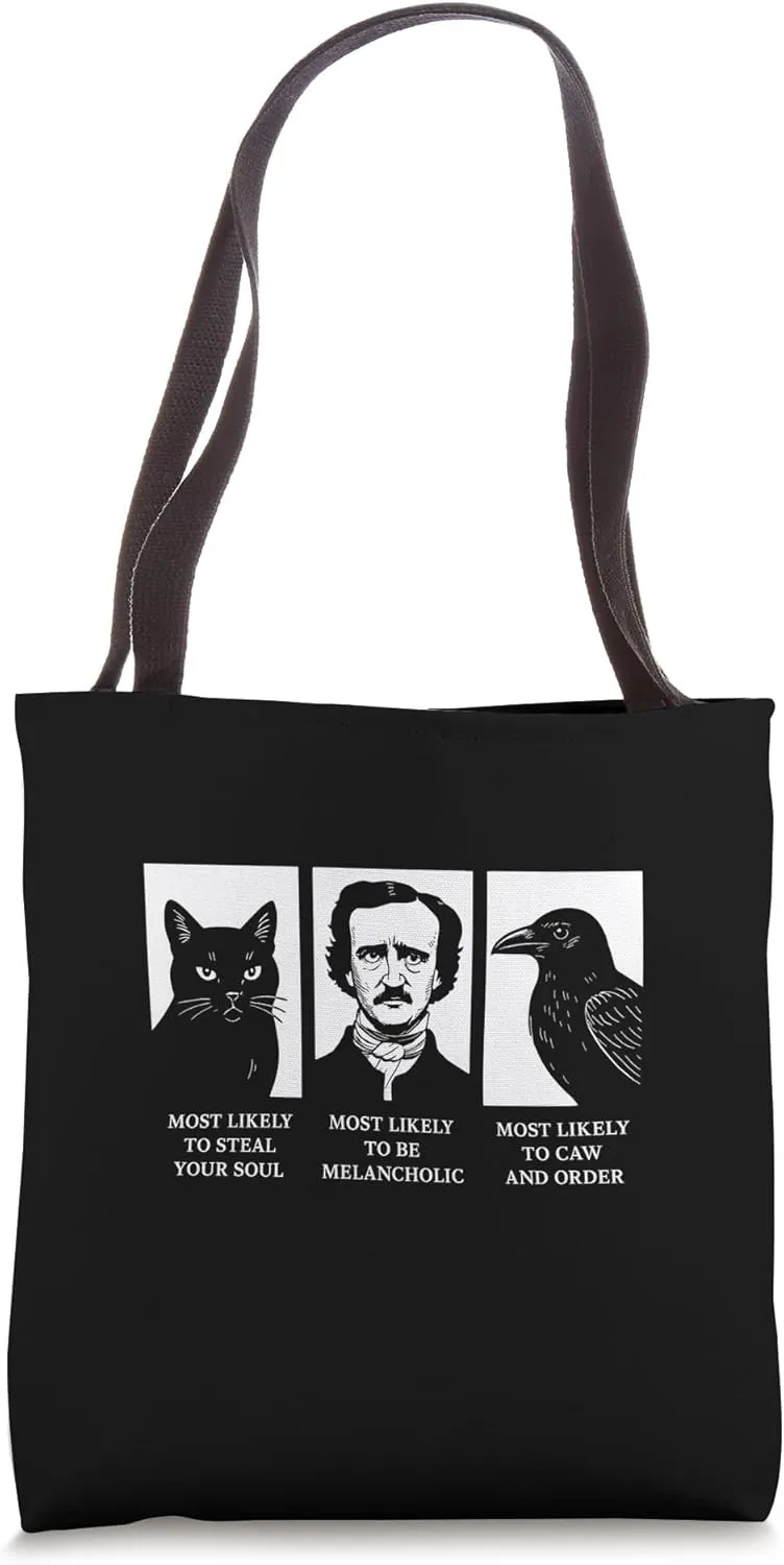 Edgar Allan Poe Most Likely To Tote Bag