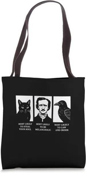 Edgar Allan Poe Most Likely To Tote Bag
