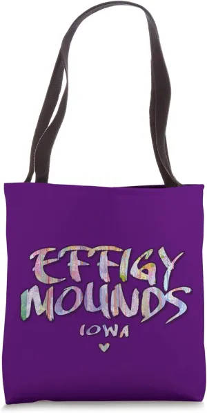 Effigy Mounds Iowa - Effigy Mounds National Monument Logo Tote Bag