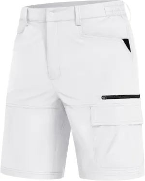 EKLENTSON Mens Outdoor Hiking Shorts Lightweight Quick Dry Casual Cargo Shorts Water Resistant with Pockets 10" Inseam