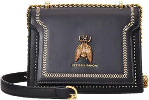 Elegant Bee Patch Crossbody Bag For Women,Chain Retro Bee Shoulder And Crossbody Small Square Bag.