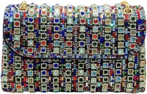 Elegant Rhinestones Evening Bag Handbag With Chain Women Delicate Shoulder Bags Crossbody Purse Evening Purses