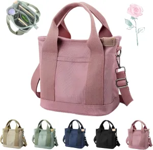 Elmyse Handbag, Elmyse Canvas Bag, Large Capacity Multi-pocket Handbag, Canvas Tote Bag Women for Office and Travel