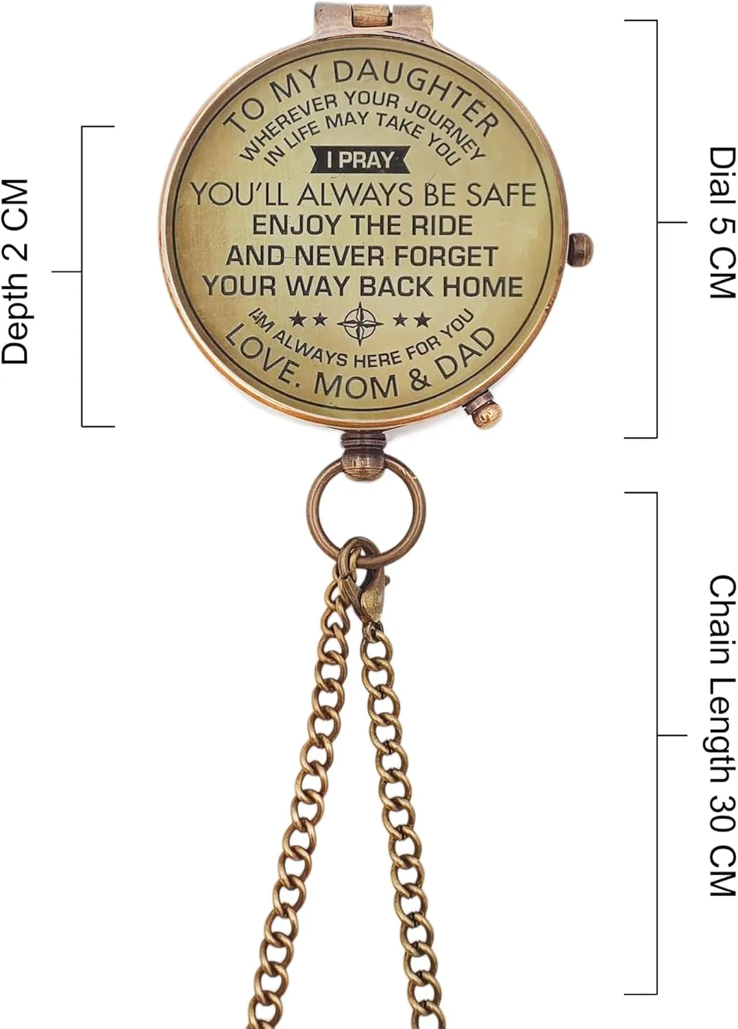 Engraved to My Daughter/Gift for Daughter from Dad/Gift to Daughter from Mom, Personalized Gift for My Daughter/Gift to Daughter/Father Mother Gift idea
