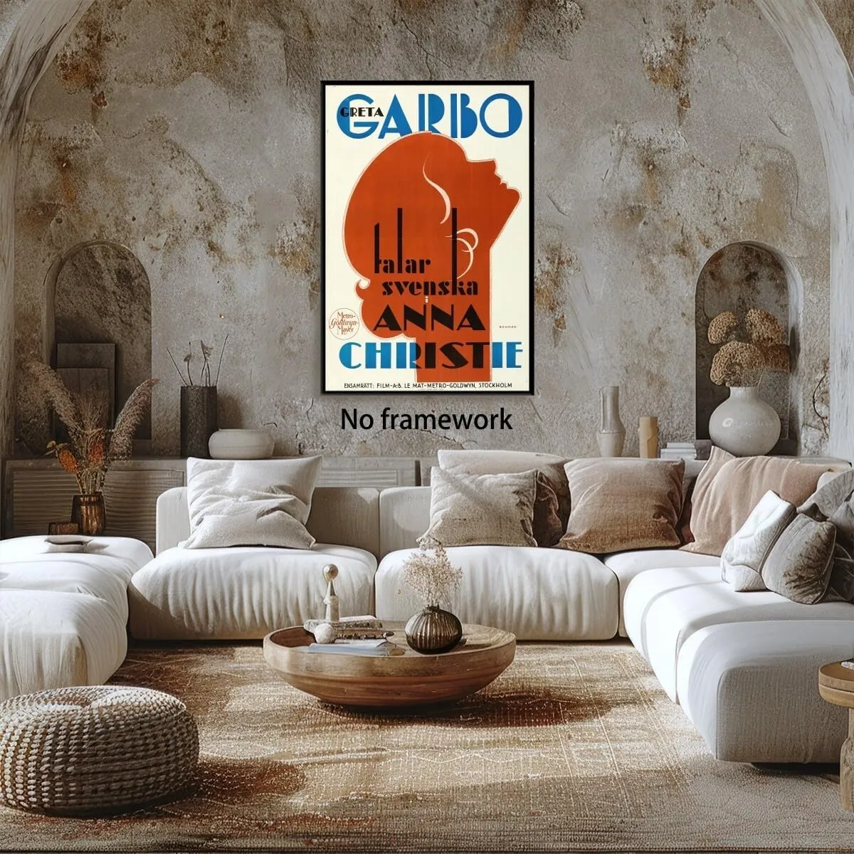 Eric Rohman Creation Anna Christie Movie Poster Vintage Wall Art Classical And Modern Art Canvas Prints Poster Retro Artwork For Living Room Bedroom Gallery UnFramed 12x18inch