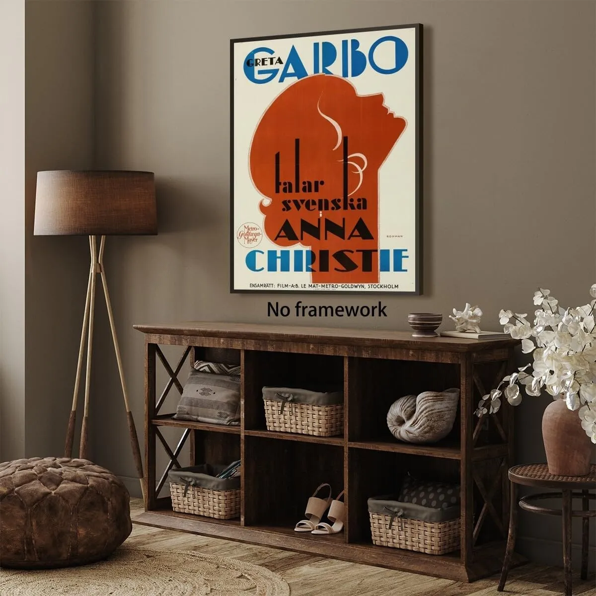 Eric Rohman Creation Anna Christie Movie Poster Vintage Wall Art Classical And Modern Art Canvas Prints Poster Retro Artwork For Living Room Bedroom Gallery UnFramed 12x18inch