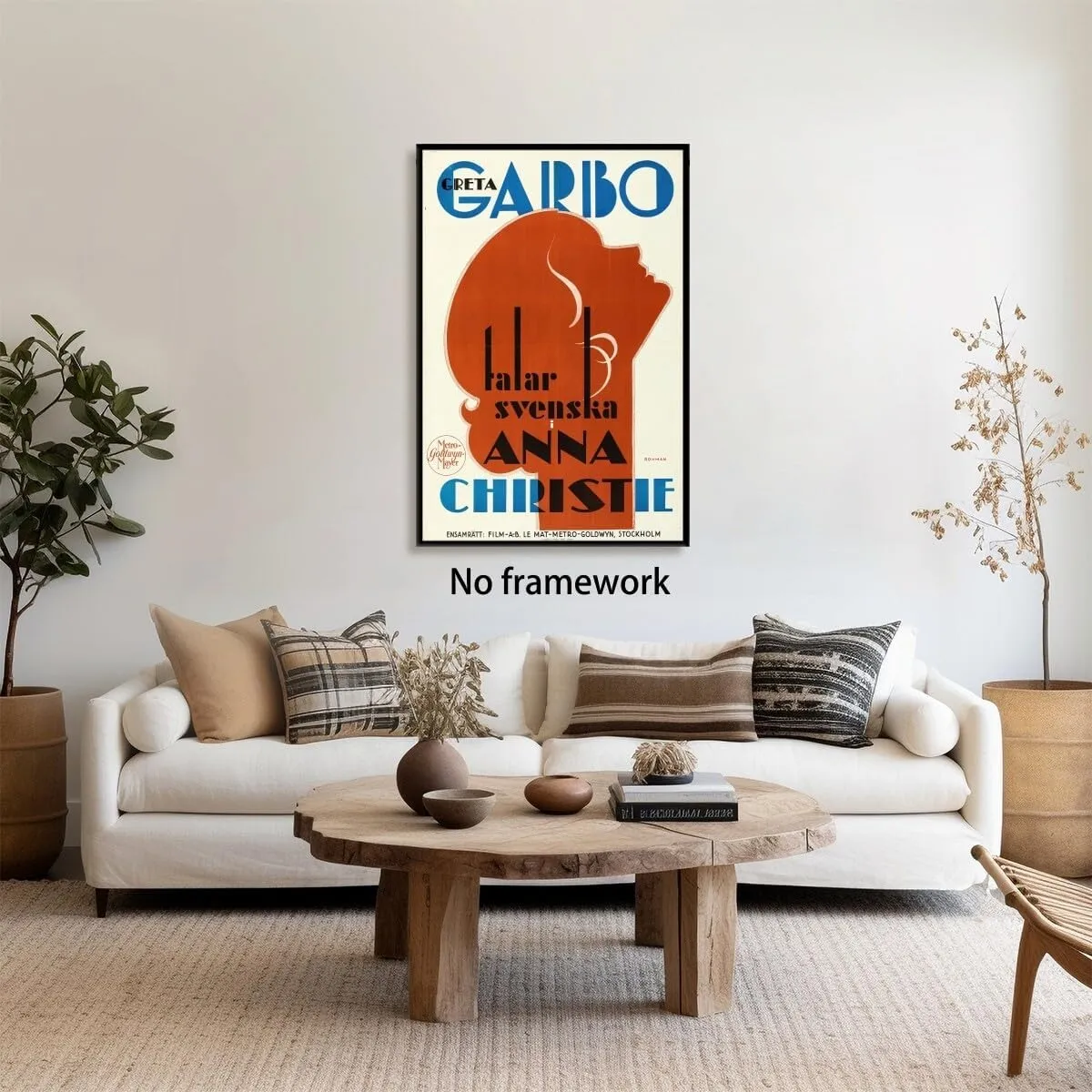 Eric Rohman Creation Anna Christie Movie Poster Vintage Wall Art Classical And Modern Art Canvas Prints Poster Retro Artwork For Living Room Bedroom Gallery UnFramed 12x18inch