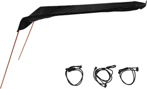 Estink Kayak Sun Shade Canopy, Oxford Fabric Foldable Canoe Sunshade Portable Kayak Sunshade Awning Ideal for Installing Canopies on Boats Kayaks Canoes (Black)