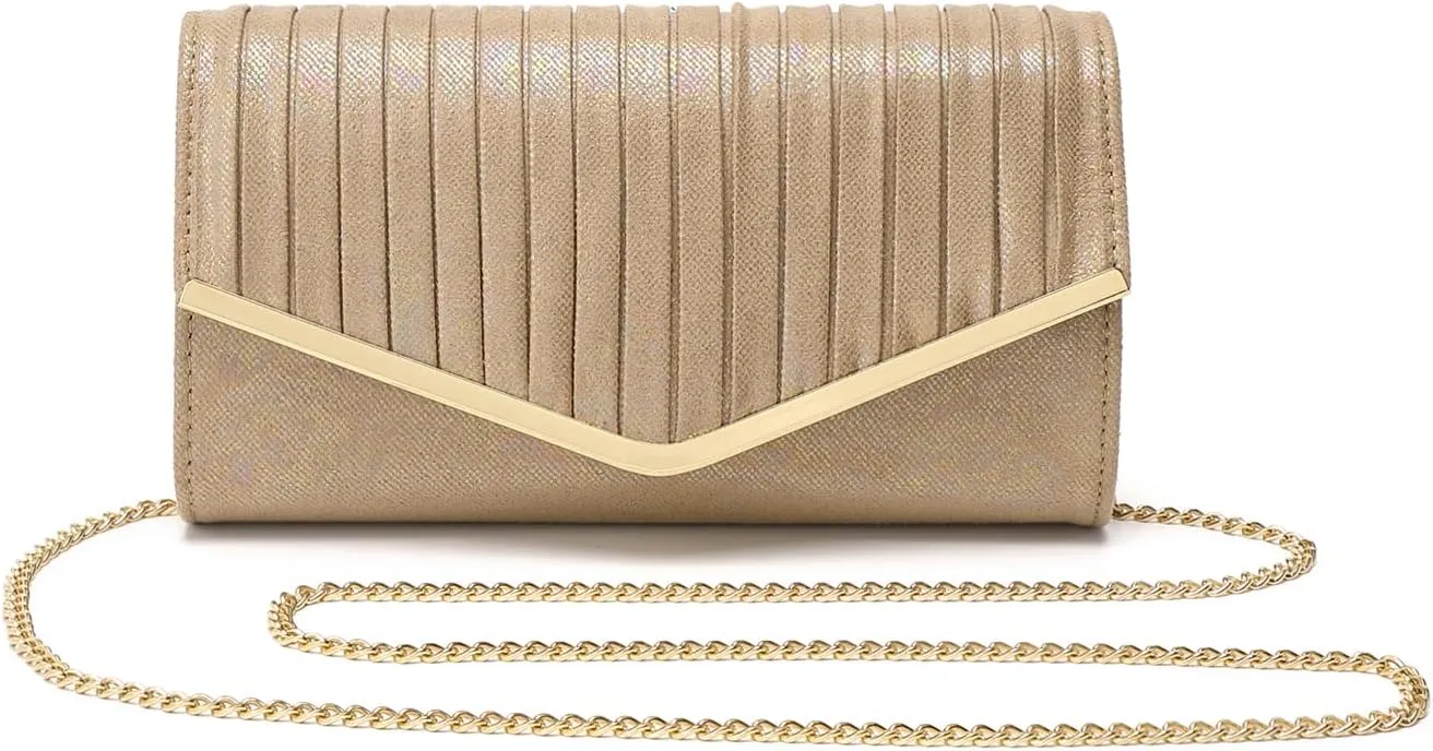 Evening Bag Clutch Purses for Women, Ladies Wedding Handbag Sparkling for Party Prom Formal Glitter Crossbody Bags