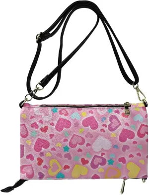 Evening Clutch Purse for Women Leather Crossbody Shoulder Bag Handbag with Strap Zipper Formal Dressy Purse
