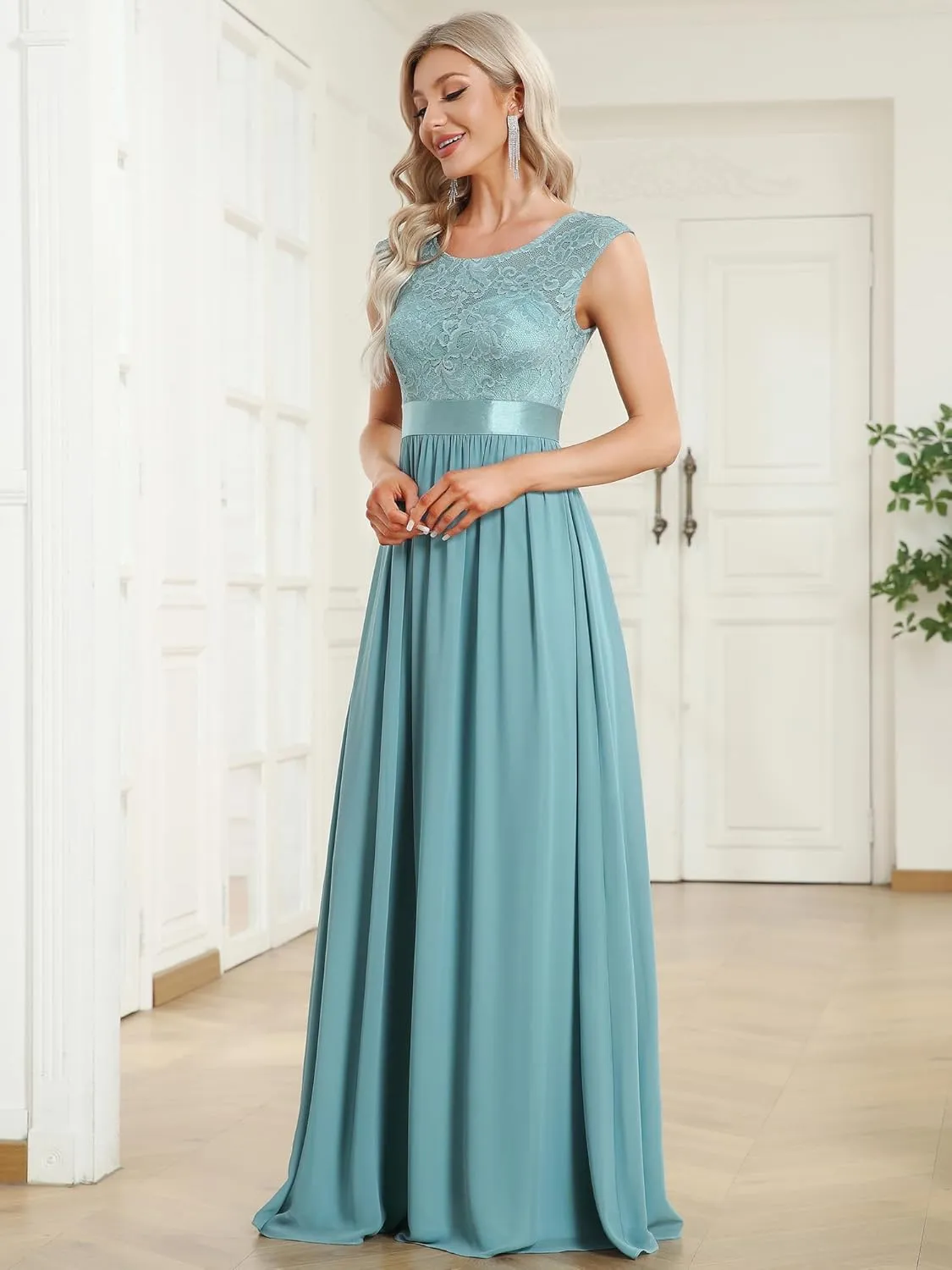 Ever-Pretty Women's Women's Ruched Empire Wasit Bridesmaid Dresses 0646