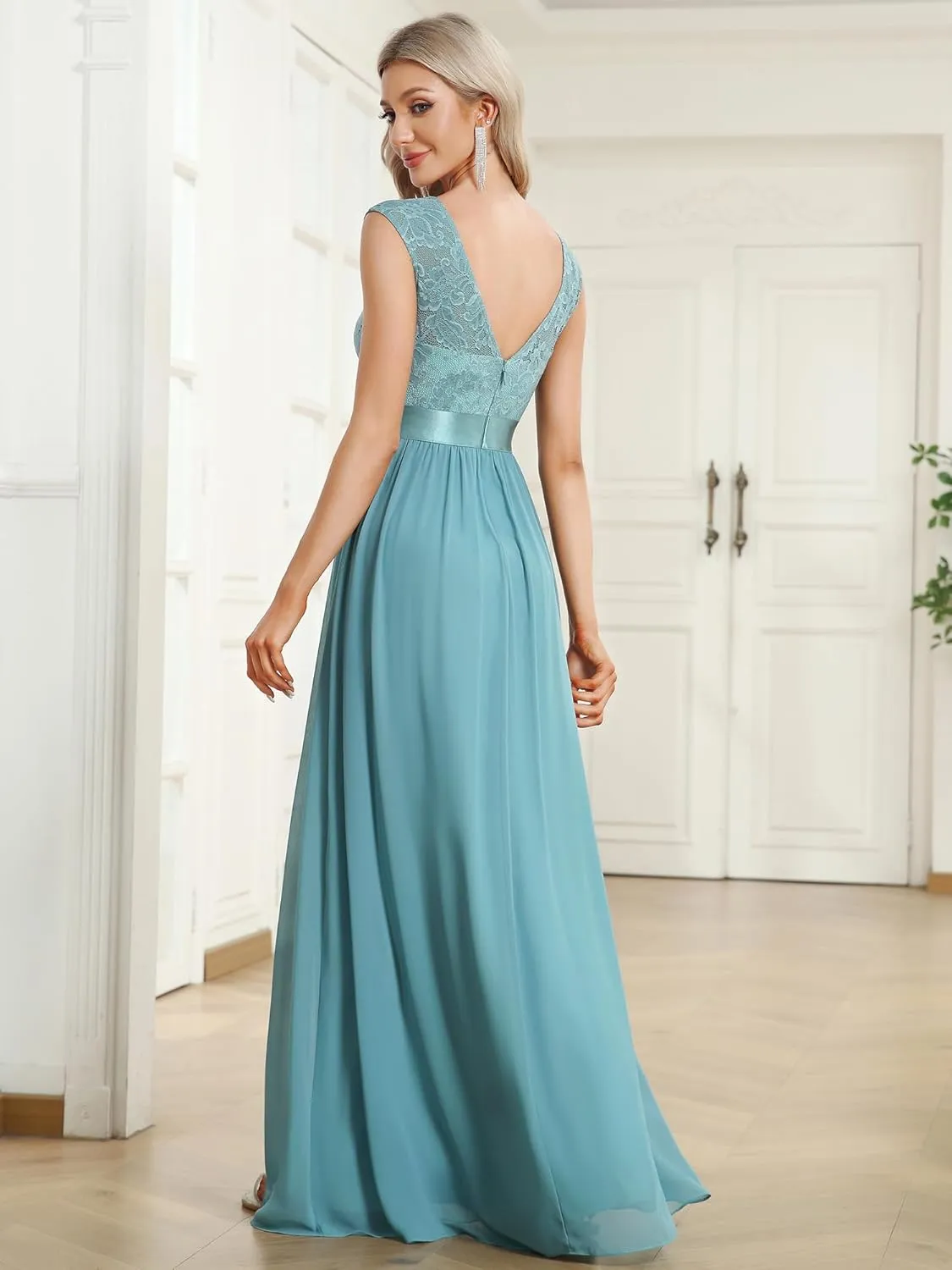 Ever-Pretty Women's Women's Ruched Empire Wasit Bridesmaid Dresses 0646
