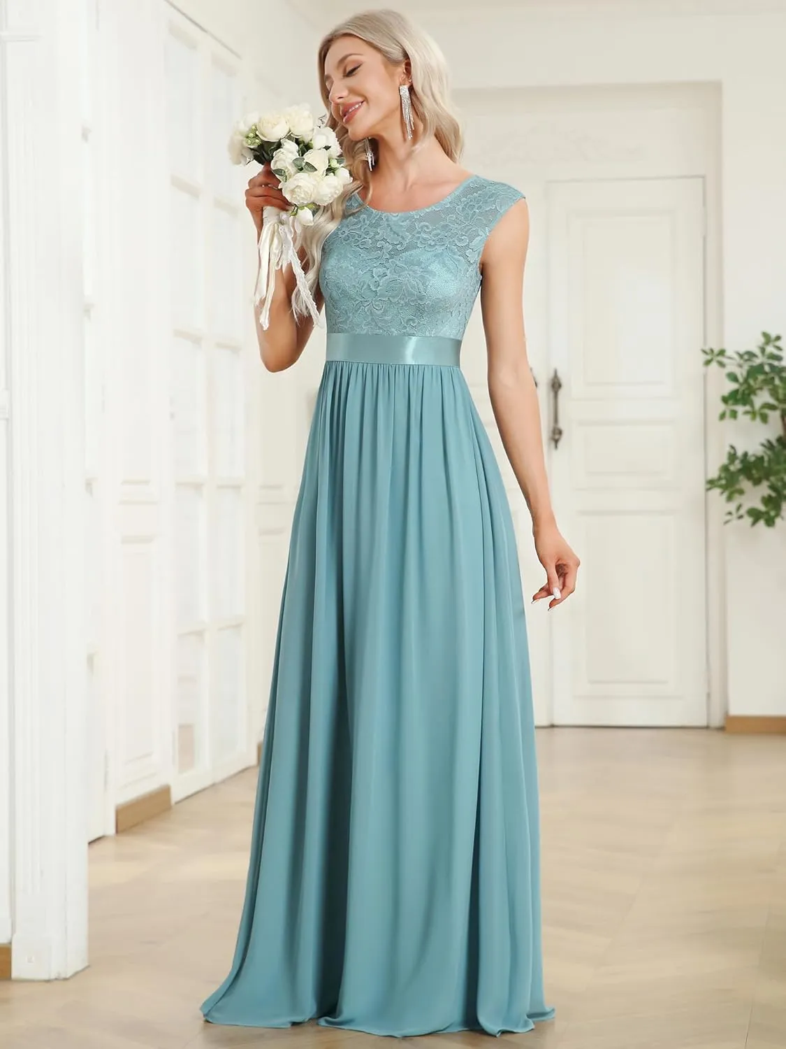 Ever-Pretty Women's Women's Ruched Empire Wasit Bridesmaid Dresses 0646