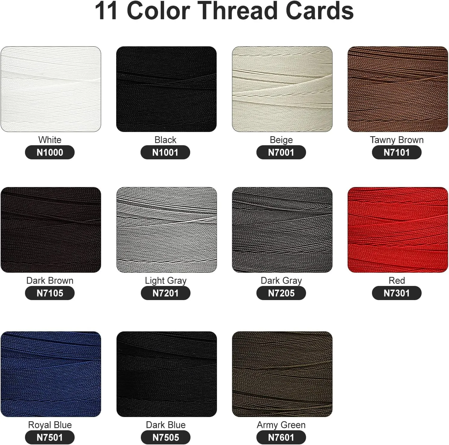 Extra Strong Bonded Nylon Thread #138 Tex135 – 16 OZ, 3000yds, Versatile Stitching Solution for Leather, Upholstery, Canvas Repair and More (Beige)