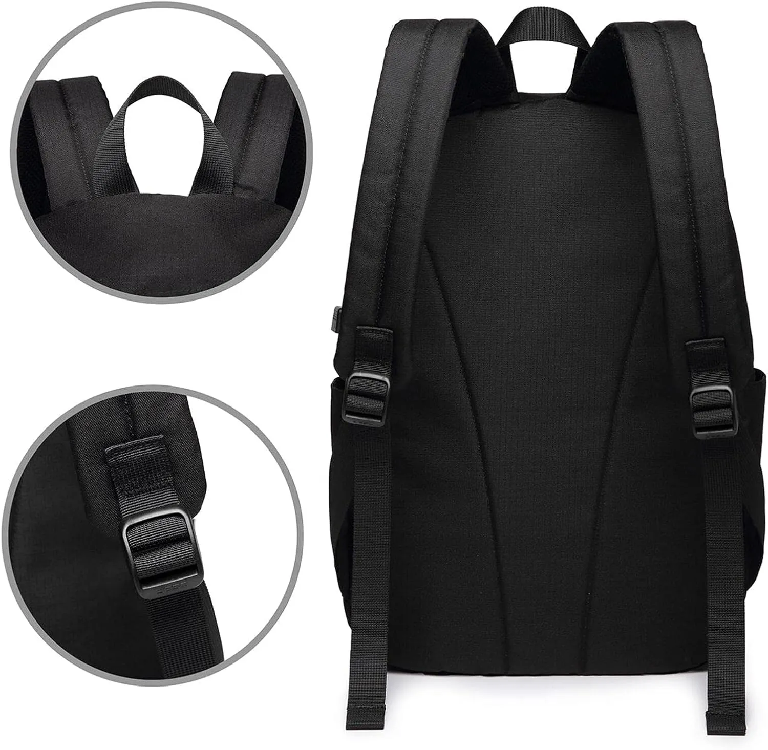 F-antasy Swamp Simple Large Capacity Backpack, The Whole Bag Is Stylish And Lightweight Black