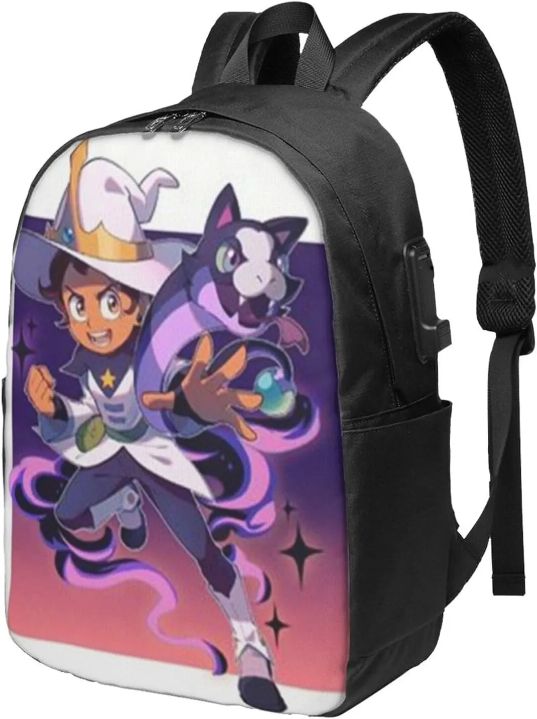 F-antasy Swamp Simple Large Capacity Backpack, The Whole Bag Is Stylish And Lightweight Black