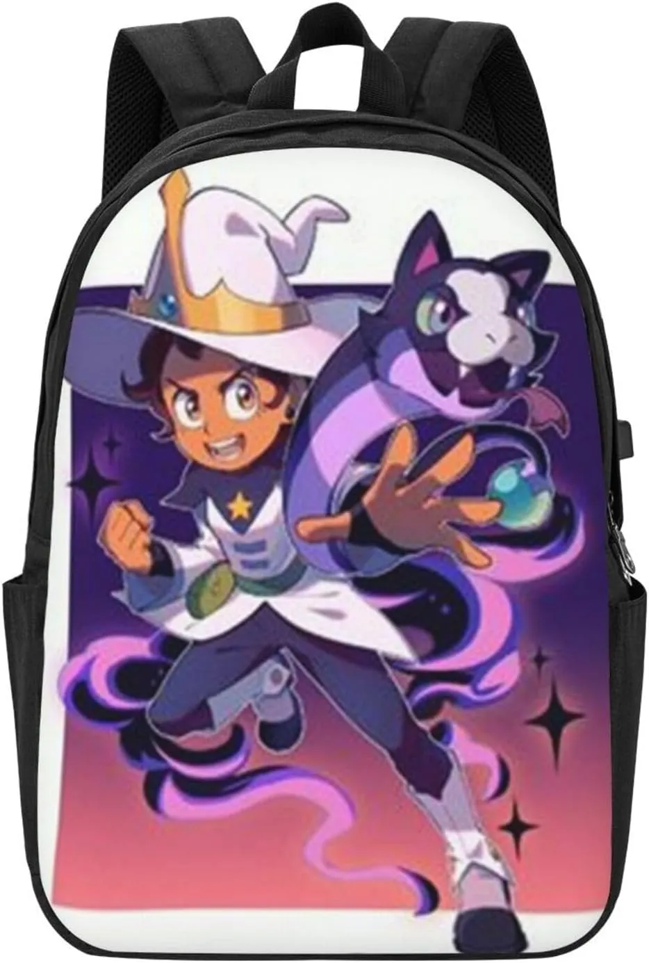 F-antasy Swamp Simple Large Capacity Backpack, The Whole Bag Is Stylish And Lightweight Black