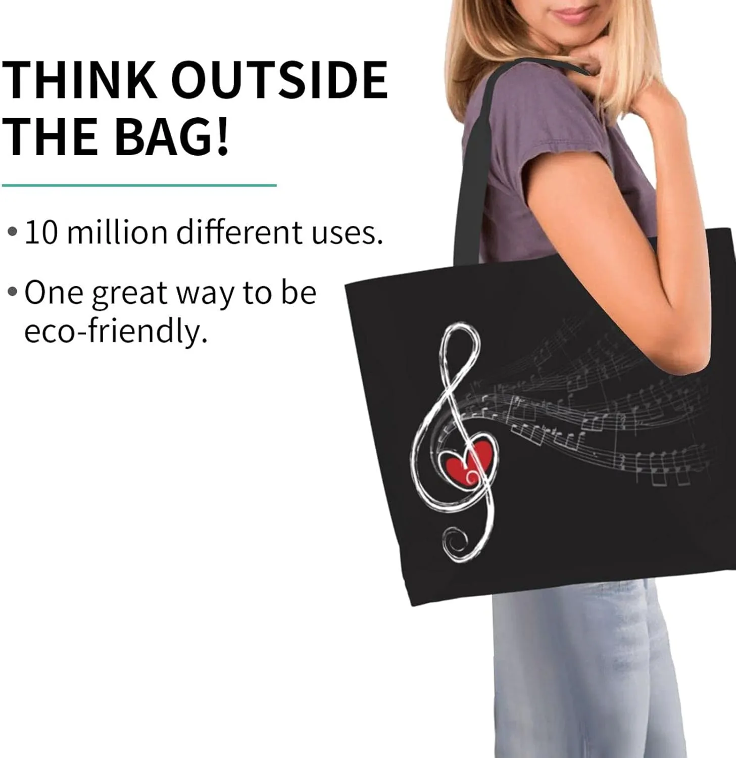 Famame Canvas Tote Bag Large Women Casual Shoulder Bag Handbag Reusable Multipurpose Shopping Grocery Bag For Outdoors…