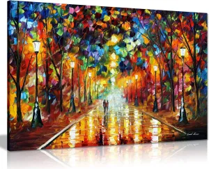 Farewell to Anger by Leonid Afremov Canvas Wall Art Picture Print for Home Decor (36x24)
