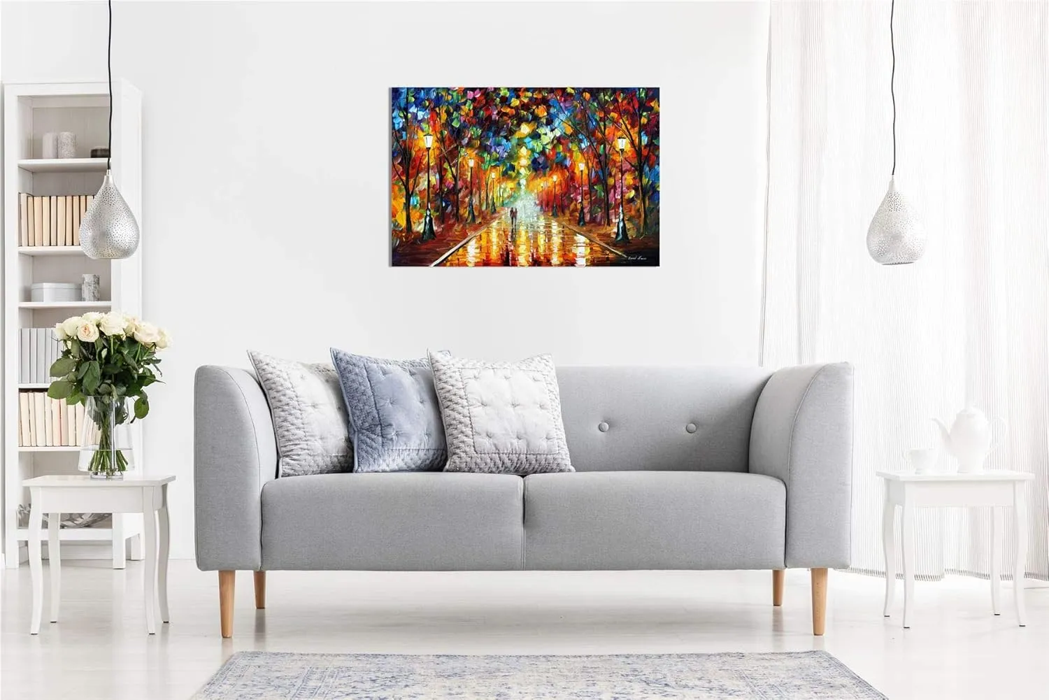 Farewell to Anger by Leonid Afremov Canvas Wall Art Picture Print for Home Decor (36x24)